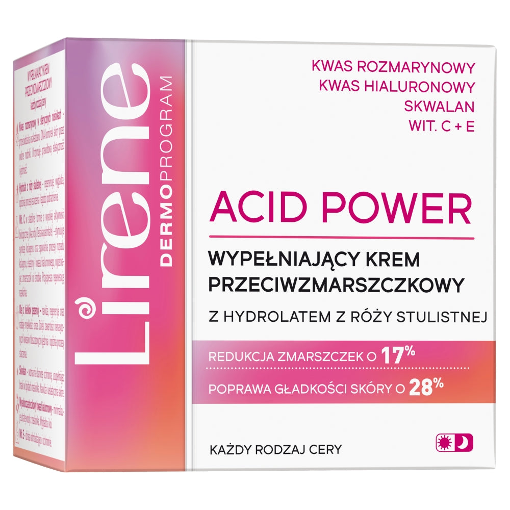 Acid Power anti-wrinkle filling cream with 100ml rose hydrolate