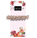 Automatic hair clip with crystals