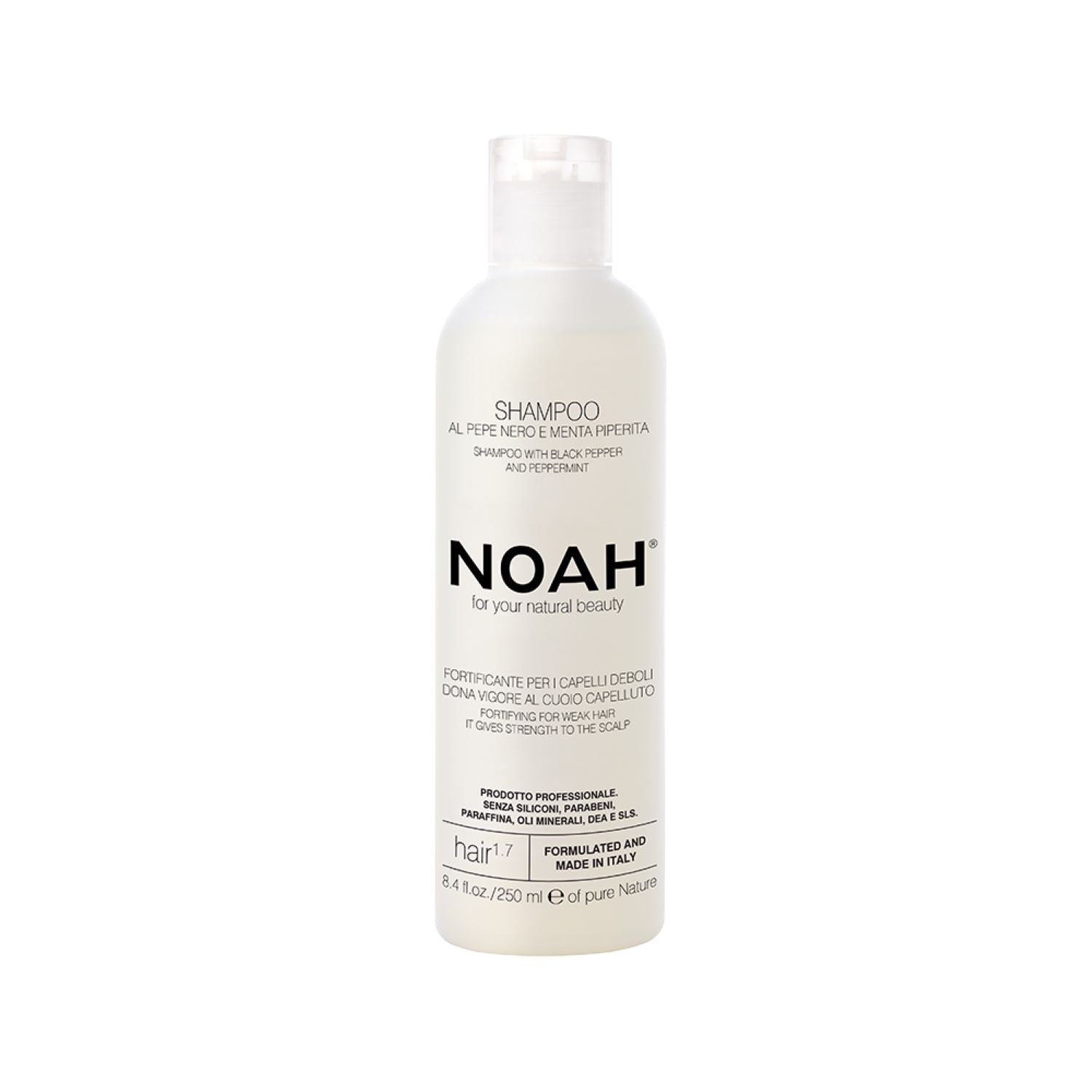 For Your Natural Beauty Weak Hair Shampoo Hair 1.7 Shampoo for weak hair Black Pepper & Peppermint 250ml