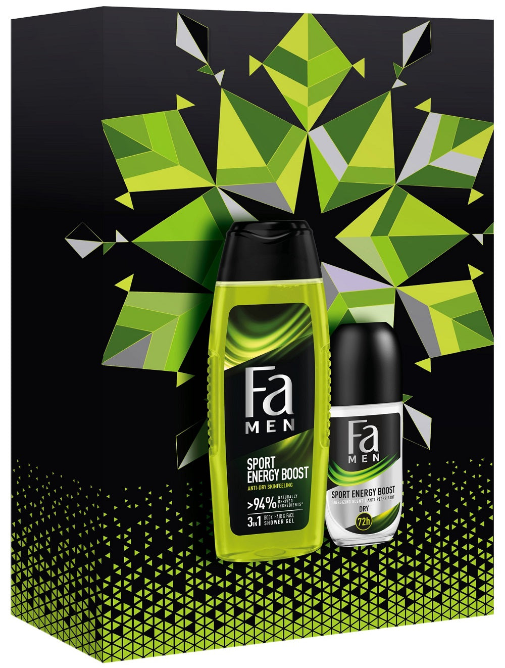 Men Sport Energy Boost set shower gel 250ml + antiperspirant 50ml roll-on