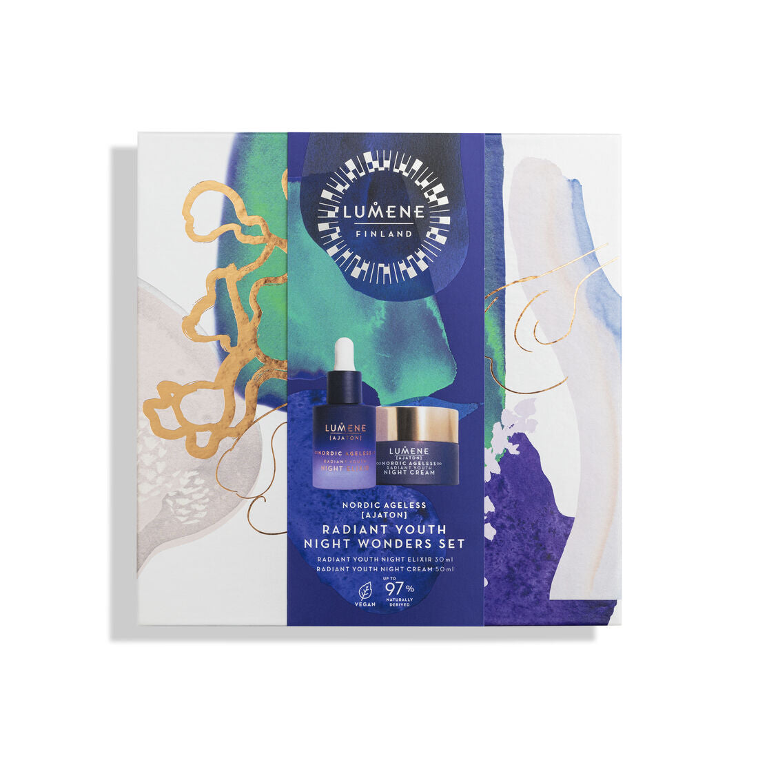 Nordic Ageless Ajaton Radiant Youth Night Wonders set Radiant Youth Night Elixir 30ml + Radiant Youth Night Cream 50ml