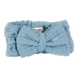 Blue microfiber hair band