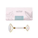 Lifting and cooling face roller made of Milky White opalite