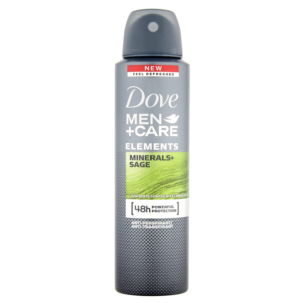 Men + Care Elements Minerals + Sage antiperspirant spray 150ml