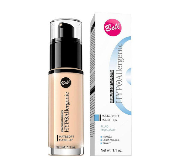 HypoAllergenic Mat & Soft MakeUp hypoallergenic matting fluid 01 Ligh
