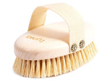 The massage brush is wet and dry