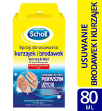 Scholl spray preparation for removing warts and warts on the feet