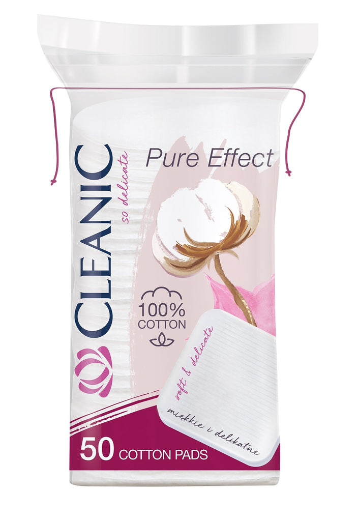 Pure Effect cosmetic pads square 50 pcs. – Cosmetics beauty shop