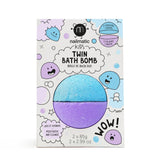 Kids Twin Bath Bomb double bath ball for children Blue / Violet 170g