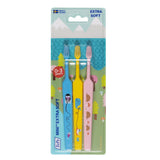 Mini toothbrush for children 0-3 Extra Soft 3pcs