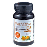 Vitamin D3 4000IU, dietary supplement, 60 capsules