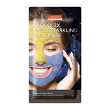 Galaxy 2x Bubble Sparkling Multi Mask cleansing mask Yellow & Violet 12g