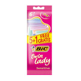Twin Lady Sensitive disposable razors for women 5 + 1