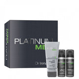 Platinum Men Moisturizing Set Aftershave Balm Day 50ml + Regenerating Face Cream Day and Night 50ml + Hair Thickening Shampoo 125ml