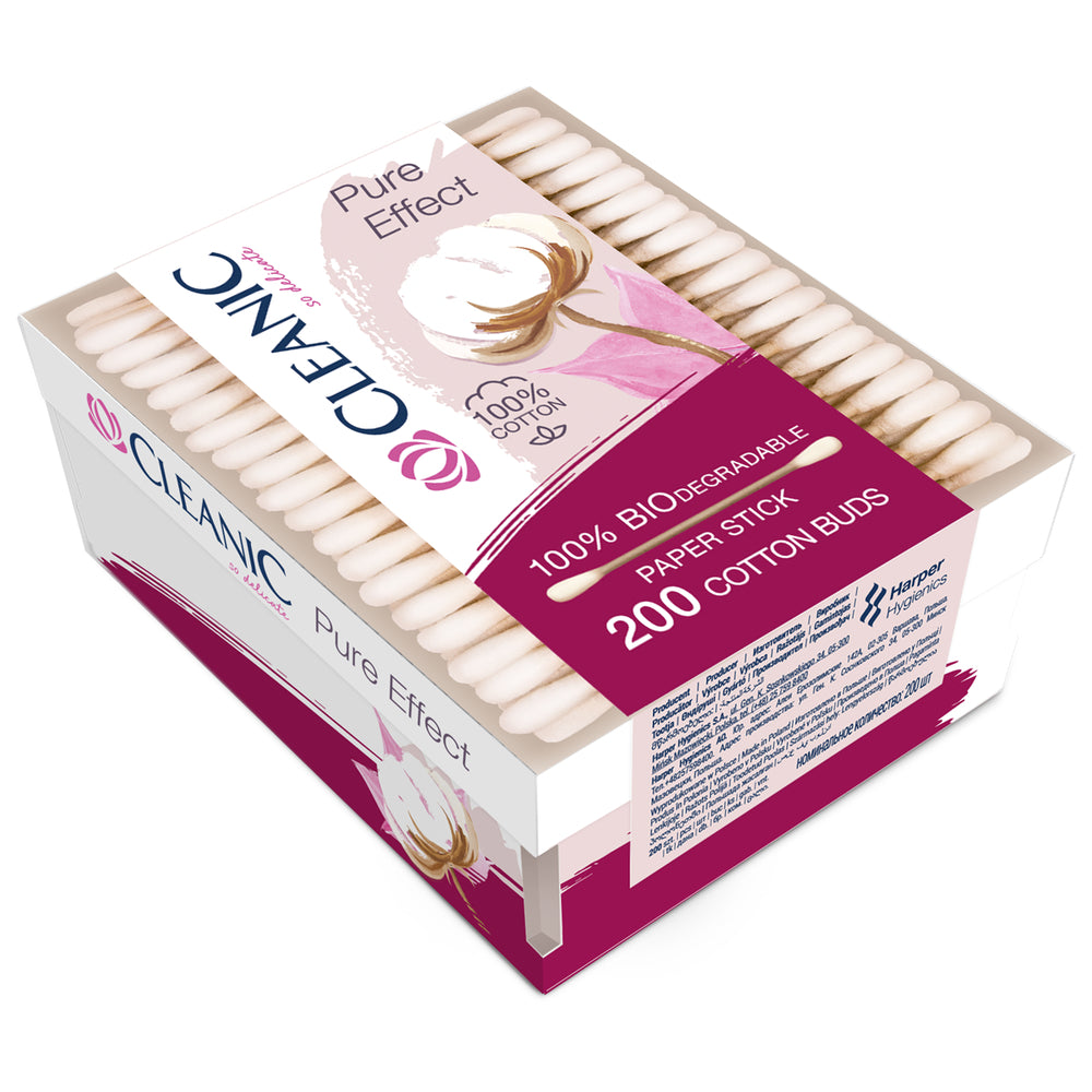 Pure Effect cotton buds box of 200 pcs. – Cosmetics beauty shop