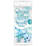Simply Venus Disposable Women's Razors 4pcs