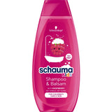 Kids shampoo and hair conditioner for girls with raspberry extract 400ml