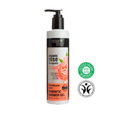 Organic Rose & Mallow Softening Shower Gel shower gel with rose extract and mallow extract 280ml