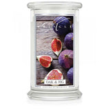 Large scented candle with two wicks Oak & Fig 623g