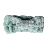 Mint-colored hair band without a bow