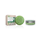 Veganbar shampoo for thin and oily hair in an ankle Hemp Oil & Coffee 50g + jar