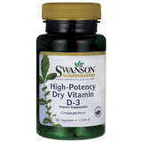 Vitamin D3 1000IU, dietary supplement, 60 capsules