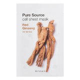 Pure Source Cell Sheet Mask cotton face mask Red Ginseng 21g