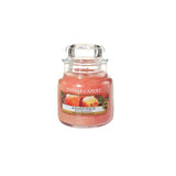 Small Summer Peach scented candle jar 104g