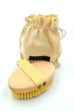 Brush for massage and washing the body with hard tampico fiber
