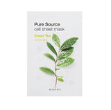 Pure Source Cell Sheet Mask cotton face mask Green Tea 21g