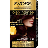 Oleo Intense hair dye with permanent coloring with 3-22 Winne Bordo oils
