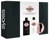 Keratin set shampoo for weak and brittle hair 440ml + conditioner for weak and brittle hair 440ml + compact hair brush