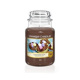 Scented candle, large jar of Chocolate Eggs 623g