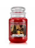 Large scented candle with two wicks Merry Christmas 652g