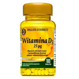 Vitamin D3 25 g dietary supplement 100 tablets