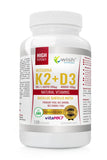 Vitamin K2 MK-7 Z Natto 200?g + D3 4000IU 100?g Natural Vitamins dietary supplement 120 capsules