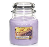 Scented jar candle medium lemon Lavender 411g