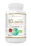 Vitamin B3 (PP) 50mg + L-Leucine + Prebiotic niacin, dietary supplement 60 capsules