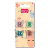 Mademoiselle frog hair clips 4pcs