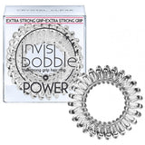 Power 3 Extra Strong Hair Rings crystal clear hair bands 3 pcs