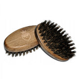 Beard and stubble brush made of natural boar bristles