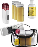 Set for depilation 4 waxes + heater + strips + oil