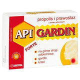 Api Gardin Forte Propolis and Marshmallow, a cherry-flavored dietary supplement, 16 lozenges