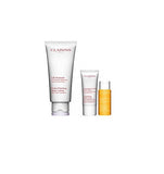 Set Extra-Firming Body Cream 200ml firming lotion + Exfoliating Body Scrub For Smooth Skin body scrub 30ml + Tonic Body Treatment toning oil 10ml