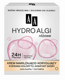 Hydro Alga Pink moisturizing and correcting cream for dry / normal skin 50ml