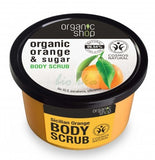Organic Orange & Sugar Body Scrub body scrub with the scent of Sicilian orange 250ml