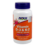 Vitamin D-3 + K2 dietary supplement 120 capsules