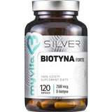 Silver Biotin Forte 2500 µg 100% pure dietary supplement 120 capsules