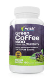 Green Coffee 1600 Premium Plus Acai Berry dietary supplement 120 capsules