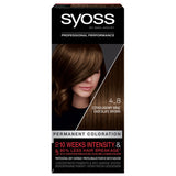 Permanent Coloration hair dye that permanently colors 4_8 Chocolate Brown